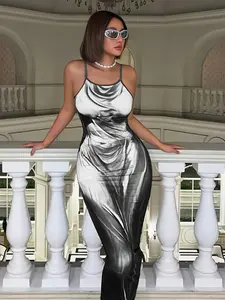 Women's Sexy Elegant Comfort Spaghetti Strap Bodycon Long Dress,Dresses for women,Ladies Summer Clothes for Party Club Night Out Casual，Wear,Fashion Sundress,Womenswear Holiday Outfits Artistic print-XSY21078