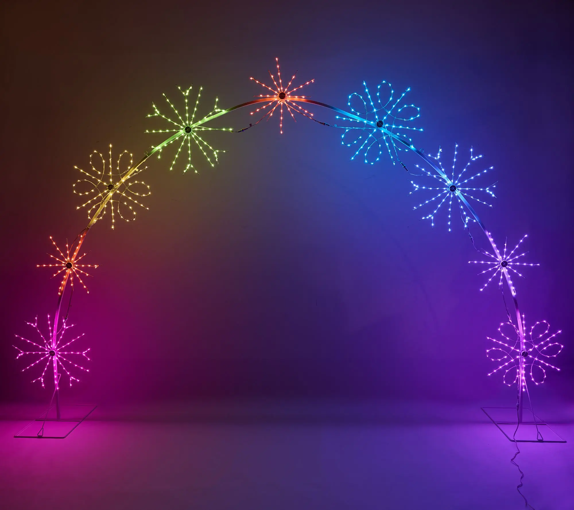 Mr. Christmas Indoor/Outdoor RGB Snowflake Arch Mr. Christmas Indoor/Outdoor RGB Snowflake Arch