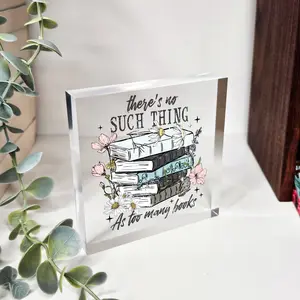 Acrylic Bookshelf Signs - UV Printed