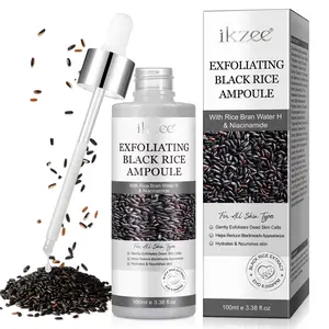 ikzee Fermented Rice Exfoliating Essence with Niacinamide, A rice-based exfoliating, Nourishing, Hydrating formula designed to brighten and hydrate the skin. This gentle exfoliator is suitable for all skin types and helps reveal a healthy, radiant glow