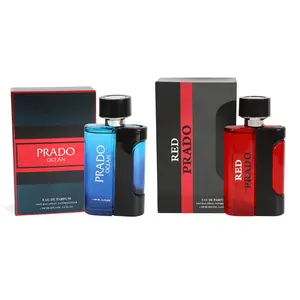 Bundle of Red and Ocean Eau De Parfum 100ml/3.4fl.oz. Natural Spray Cologne for Men - Refreshing Scent - Men's Fragrance