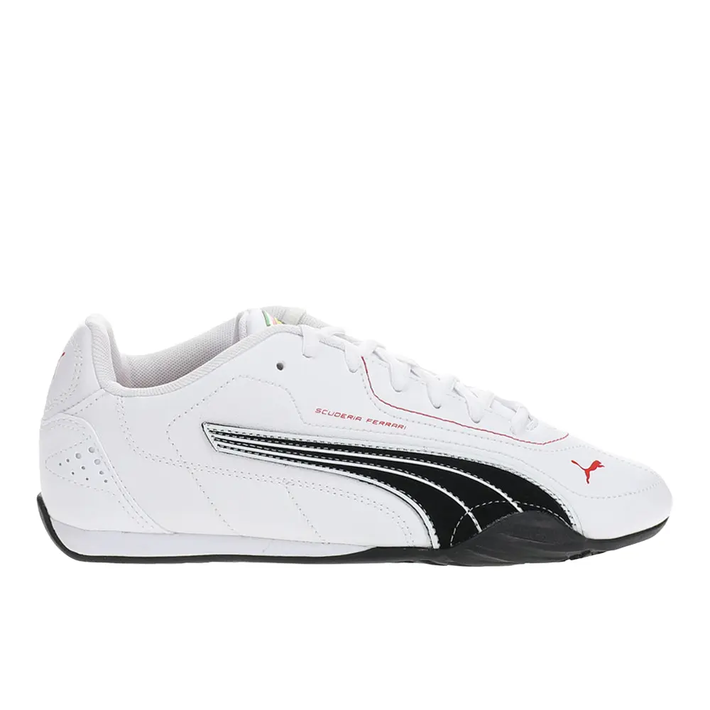 PUMA Mens Scuderia Ferrari Catch Lace Up Sneakers Shoes Casual - White PUMA Mens Scuderia Ferrari Catch Lace Up Sneakers Shoes Casual - White