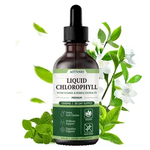 Summervibes Liquid Chlorophyll Drops | 1500 mg | Natural Mint Flavor | Supports Gut & Liver Health | Natural Deodorant & Detox Support | Dietary Supplement for Men & Women