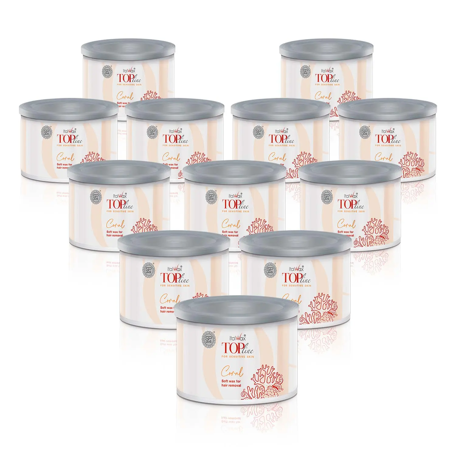 Case of Soft Wax Coral Top Line - box 12 cans