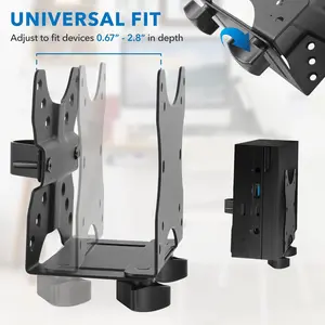 Mount-It! Universal Thin Client PC Mini Mount - 4 Mounting Options 11 lbs Weight Capacity Quick Assembly Tool Included