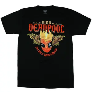 Deadpool T-Shirt Men's King Deadpool Merc With A Mouth Short Sleeve Top