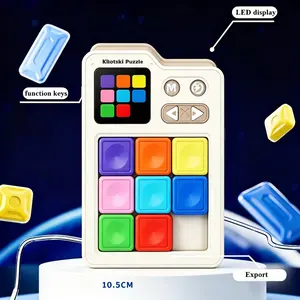 Sliding Puzzle Toy-500+Levels, Exercise Logical Reasoning Ability, Portable Travel Logic Game with Vitality Blocks, Plane Activities And Family Entertainment Game Toys, Perfect Gift for Boys And Girls