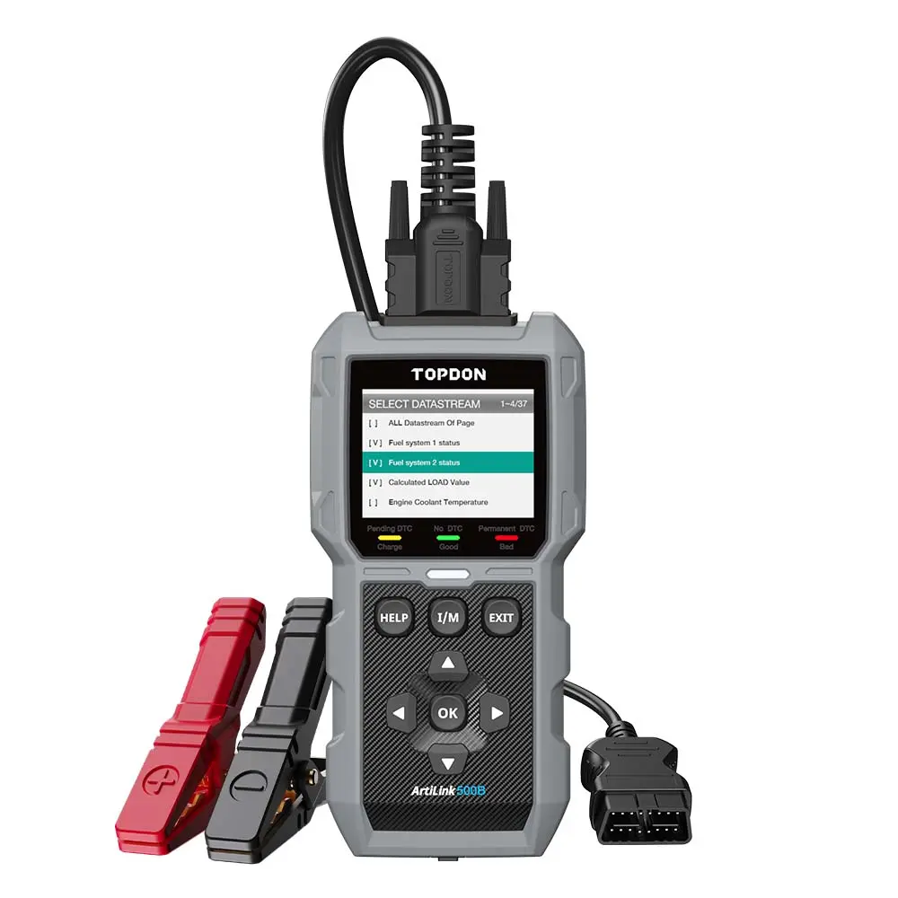 TOPDON ArtiLink500B 2-in-1 Automotive Scan Tool and Car Battery Tester with Lifetime Updates