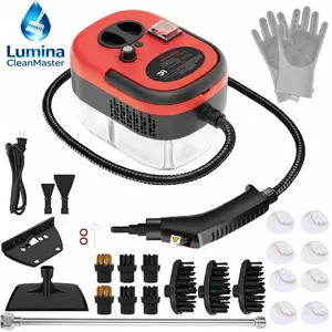 [PrideMonthCleaning] 2500W Steam Cleaner, Portable Steamer for Cleaning with 14/23pcs Accessories, 6-Level Adjustable, 30s Heat-Up, Handheld Steam Cleaner for Home for Tile, Grease, Dirt, Grout, Car Detailing