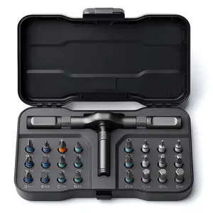 24in 1 Magnetic Screwdriver Sets, S2 Steel Bits, DIY Combination Flexible Shaft, Suitable for Furniture Assembly, Precision Electrical Appliance Repair, Bicycle Tools