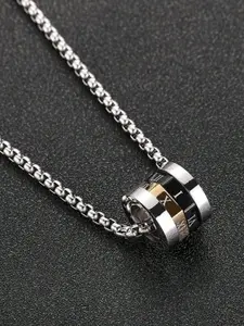 Men's  Numeral Pendant Necklace –   Minimalist  Design, Everyday Fashion Accessory