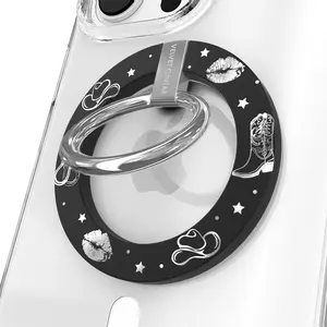 Velvet Caviar Disco Cowgirl MagSafe Grip Ring – Stylish Magnetic Phone Grip & Stand with 1,600g Magnet for iPhone & Cases