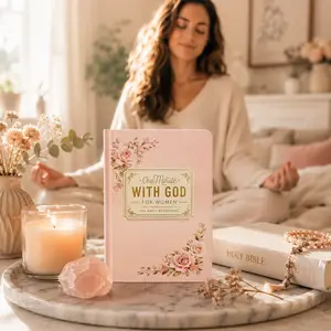 One Minute with God for Women | 365 Days Devotional Journal, Premium Hardcover Christian Devotional Book, One Minute Daily Prayer Book, Bible Reflection And Faith Journal, Mother's Day Gifts