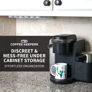Coffee Keepers Under Cabinet Coffee Pod Holder Black - Nespresso