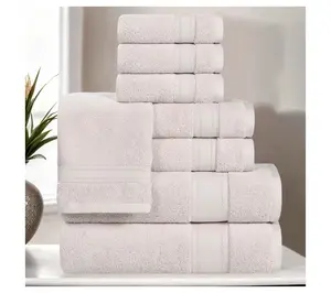 Superior 8 Piece Belmont Zero Twist Cotton SoftTowel Set