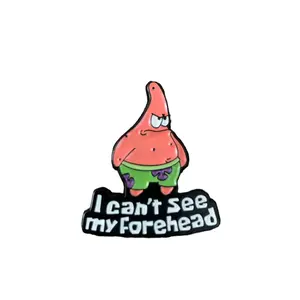 Funny Pink Starfish Enamel Pin