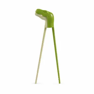 MUNCHTIME T-Rex Chopsticks, Dinosaur Training Chopsticks for All Ages - Chomping chopsticks with biting action! - Fun Toddler Utensils & Gift for Picky Eaters