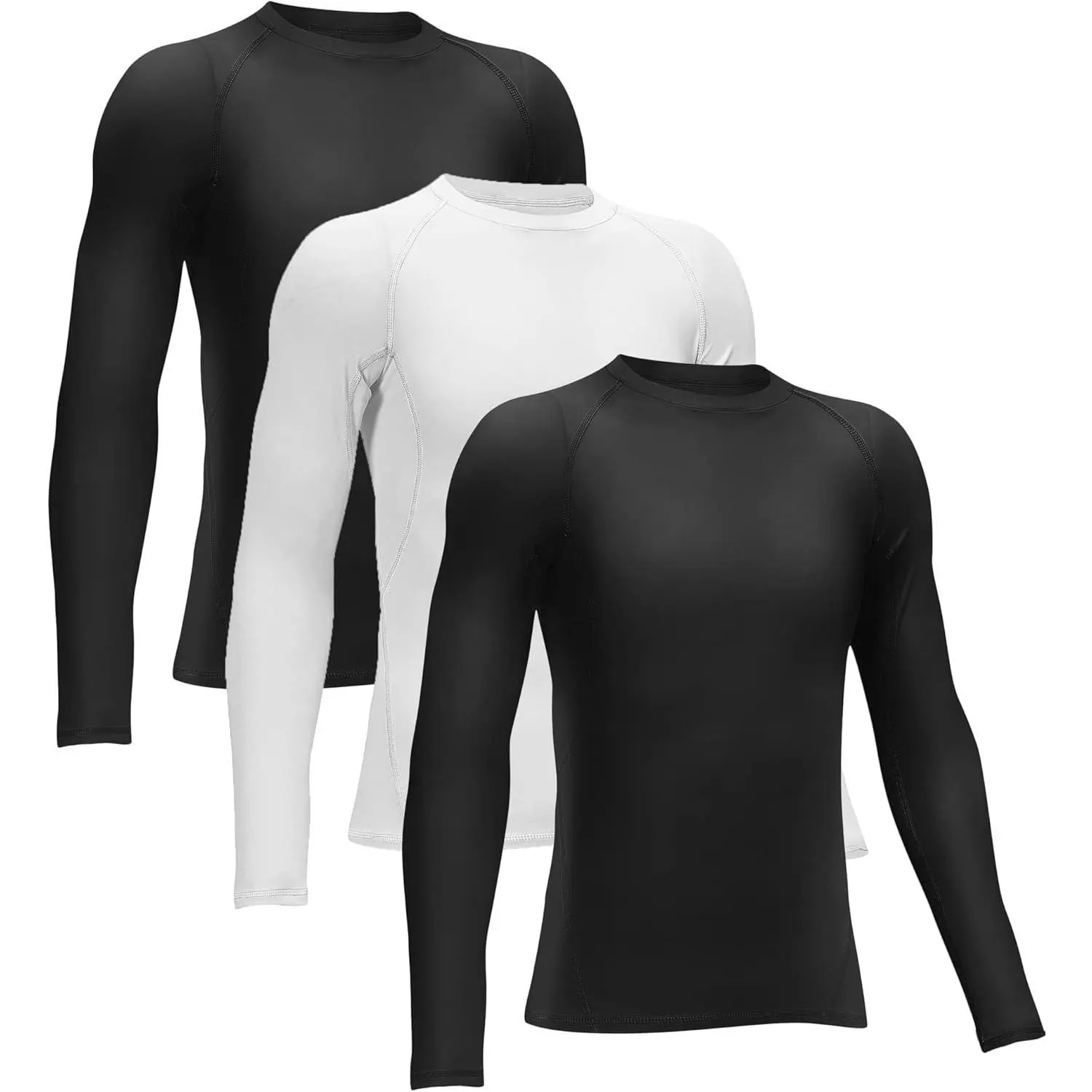 P-GCS013   4 or 3 Pack Youth Boys' Compression Leggings Tights Athletic Pants Sports Base Layer for Kids Cold Gear