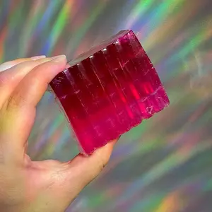 Yoni Bar Strawberry Pretty Pink Soap - Soft Pink Bar with Smooth Texture Body Care Gentle Nourishing Soothing Comfort Cleanser Daily Fragrance Skin Repair Infused with Strawberry Essential Oil