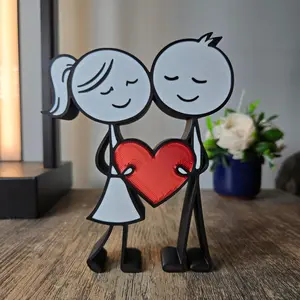 Stick Couple Figurines – Two Women, Two Men, Man & Woman, Grandparents Set