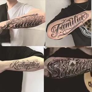 Custom Fake Tattoos: Realistic Juice Ink Arm Sleeve, Waterproof and Long-Lasting