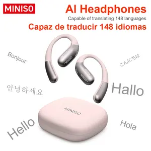 [New Year's gift] MINISO X28 Wireless Earbuds Bluetooth 6.0 Earphones, In Ear Earbuds,Waterproof Wireless Earphones, Support 148 Languages Real Time ,Suitable for Office, Sports, Study and Audio Calls, Built in Microphone, Gaming Bluetooth Headphones