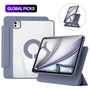 KENKE Magnetic Rotatable Detachable Tablet Case with Pencil Holder, Protective Flip Cover Compatible with iPad, Smart Tablet Accessories, Tablet Casing #GLOBAL PICKS