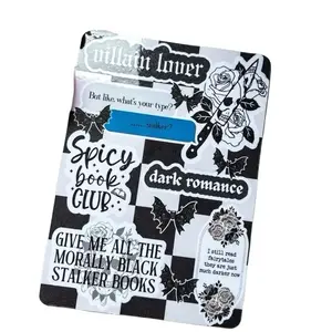Dark Romance Kindle Insert | Glossy or Glitter Holo | Laminated Cardstock for Clear Case | Multiple Sizes smut reader Durable Digital Products Device