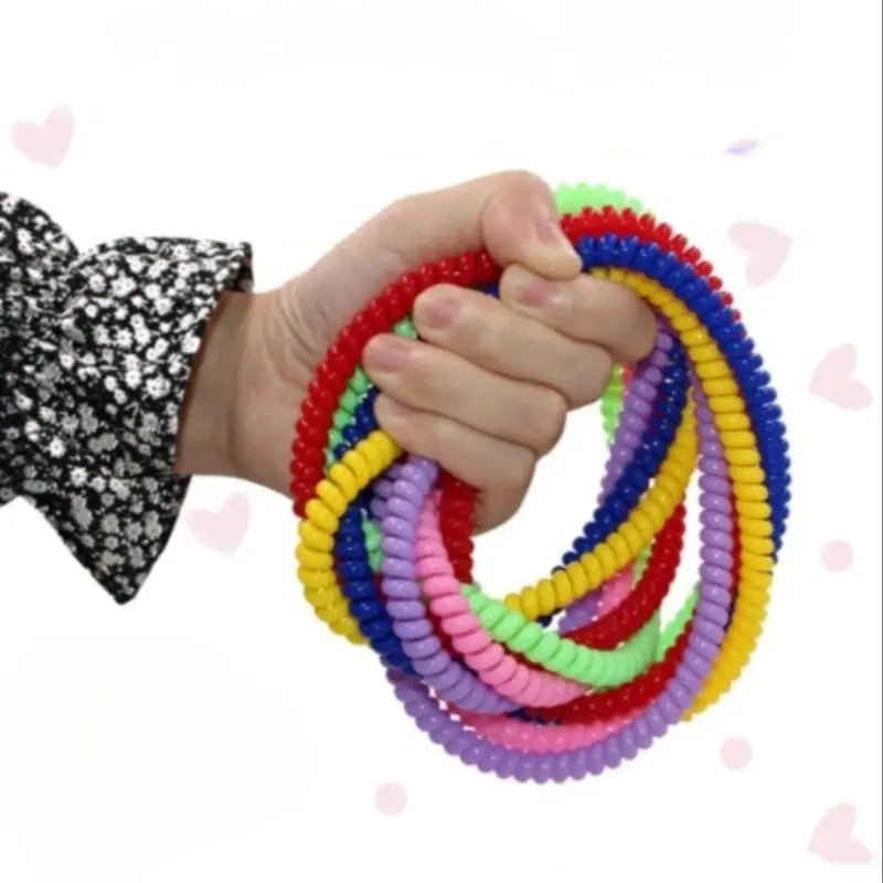 Random Color Elastic Chew Necklace Set, 6 Counts/set Stress Relief Sensory Toys, Concentration Training Toys, Early Education Supplies, Sensory Teether, Teething Relief Set