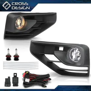 CROSSDESIGN Fog Lights Front Lamps w/ Wiring Kits Fit for 2017-2020 Nissan Pathfinder