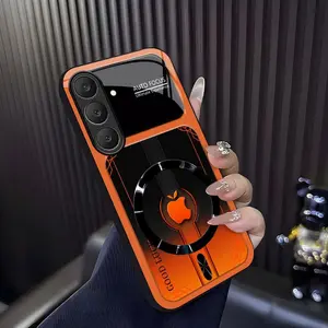 Luxury Sports Car Aesthetic MagSafe Case Anti-Scratch Magnetic Glass Cover for Galaxy S25 FE ---975