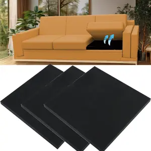 40D Square Sofa Cushion Support, for Solving Sunken Seat Problems, Insertable High-Rebound Sofa Pad, Durable Cushions, Fixes Sofa Sunken Areas to Improve Comfort, Dimensions: 20"X20"x1.6", Black/Gray