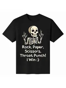 Rock Paper Scissors Throat Punch Win Shirt -Funny Game Shirt