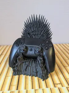 3D Printed Gaming Controller Stand - Iron Swords Throne Chair Design, Unique Craftsmanship, Aesthetic Gaming Accessories, Tech Accessories