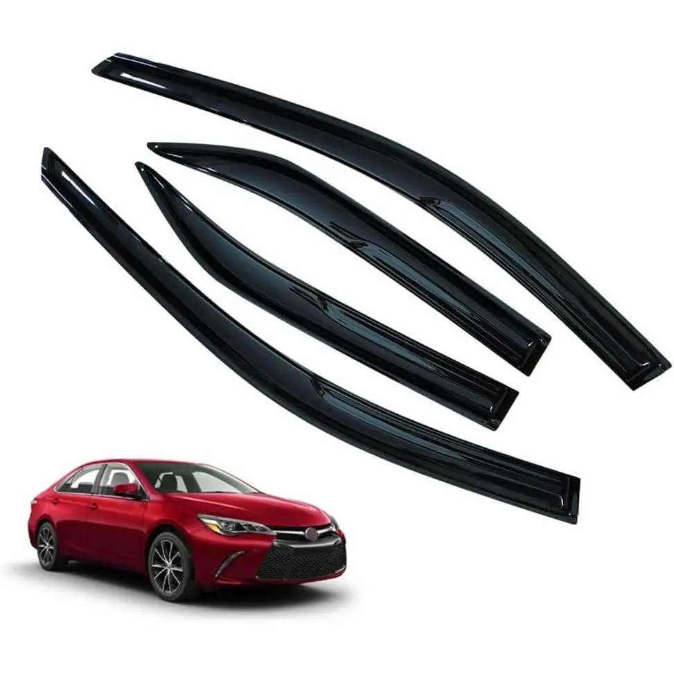 Window Visors and Rain Guards for Toyota Camry 2012 2013 2014 2015 2016 2017 Accessories, Wind Deflectors and Vent Shades for Toyota Camry.