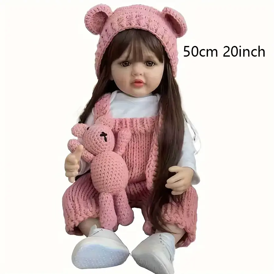 Real Life Reborn Baby Doll Handmade Lifelike Toddler Play Doll Perfect companion toy for kids 3+,Ideal for doll collectors, home decoration, bedroom display and shelf ornament,Early Childhood Education,Pretend Feeding & Dressing Play. Dolls Gifts Cute Dol