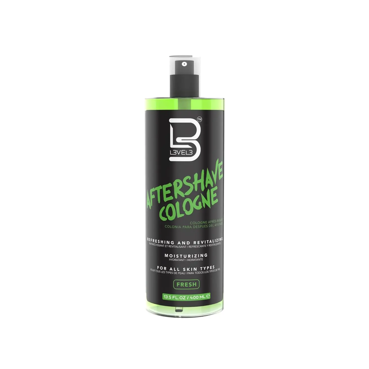 L3 Level 3 Shave Spray Cologne -  Fresh Scent,  Skin - Refreshes and Relieves Face and Skin - Moisturizing Formula Level Three After Shaving 13.5 Fl Oz