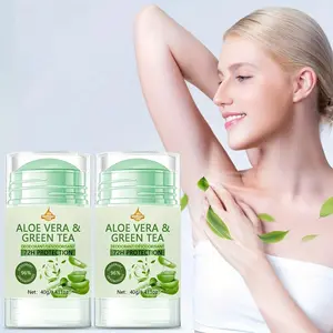 Aluminum Free Vegan Deodorant with Aloe Vera, Gentle, 72 Hour Odor Protection, Unisex Natural Ingredients, Pack of 2