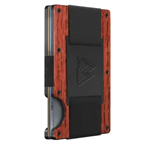 Minimalist Wallet for Men - Credit Card Holder & Cash Strap, Slim RFID Wallet I Scratch Resistant, Easily Removable Money & Cards, Mens Wallets