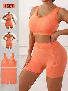 Women's Wireless Bra Set, Medium Support, Full Coverage, Casual Style, All Seasons, Unlined Fabric, Fitted Design