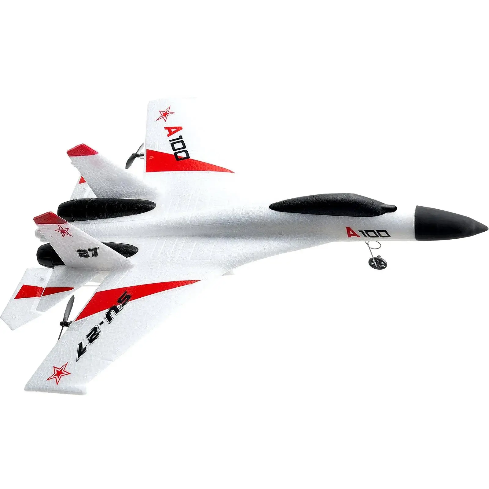 【summerfinds】VEVOR RC Plane, 2.4GHZ 4 Channel Remote Control Airplane with 6-Axis Gyro Stabilizer, Ready to Fly Fighter Aircraft Plane Toy with 2 Batteries, Easy to Fly RC Glider for Adults Kids Beginners Boys, Rc Airplanes, Stunt-Capable Aeroplanes
