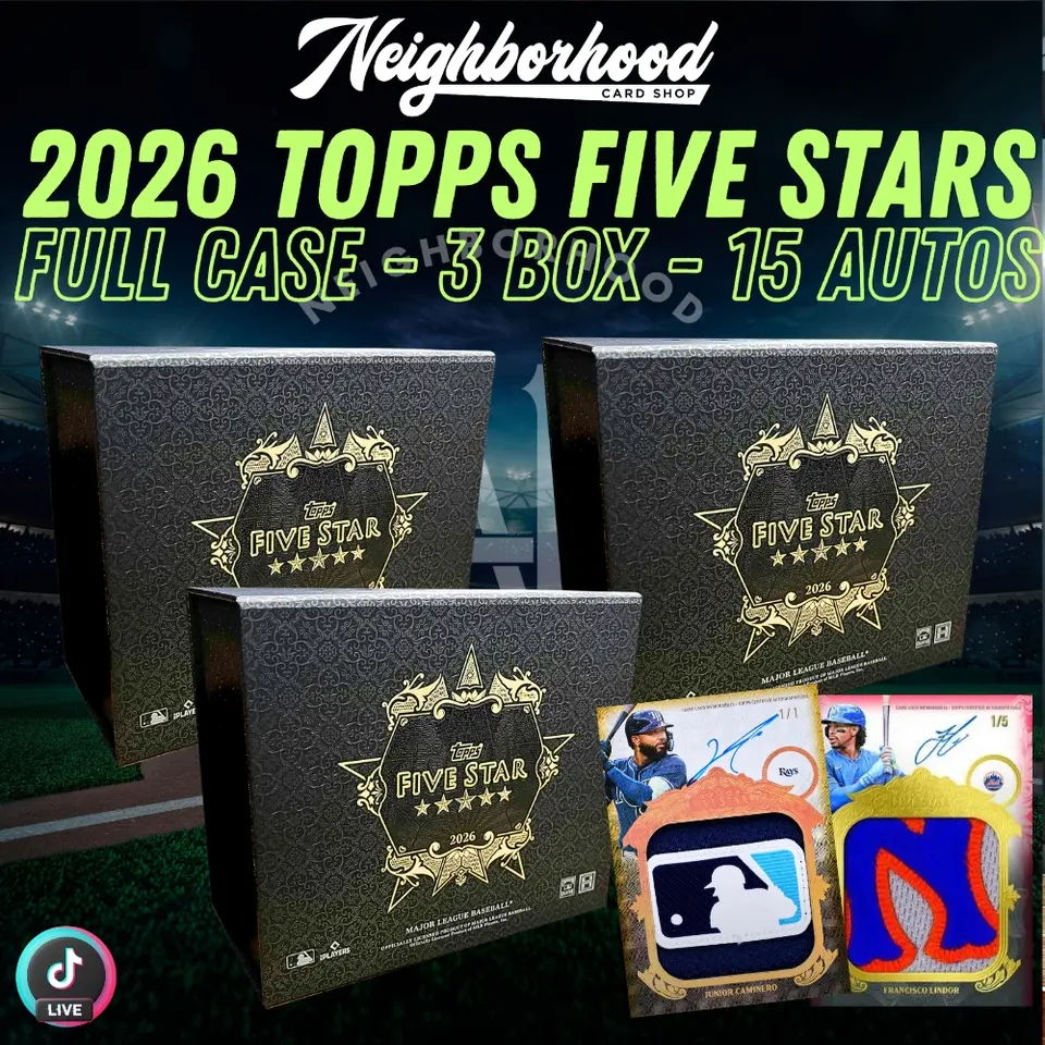 TT102926:1-[FULL CASE] 2026 TOPPS FIVE STAR MLB BASEBALL HOBBY (3 BOX) PICK YOUR TEAM BREAK