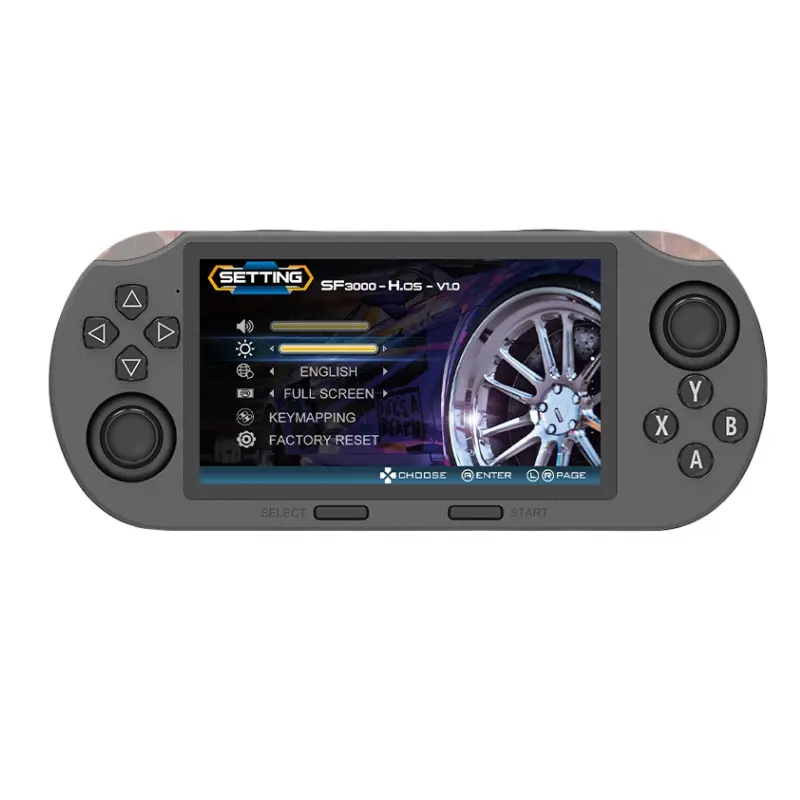 BrawRing SF3000 Portable Retro Handheld Video Game Console, 4.5" IPS Display Mobile Gaming Set, 3000mAh Rechargeable Battery, 64GB TF Card, Compact Tech Mini Gadget for Gamer Stuff, Father's Day Gifts