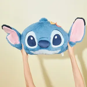 Disney Stitch Weirdly Wonderful Plush PillowCute Soft Cartoon Cushion, Cozy Decorative Pillow for Home & Gifts