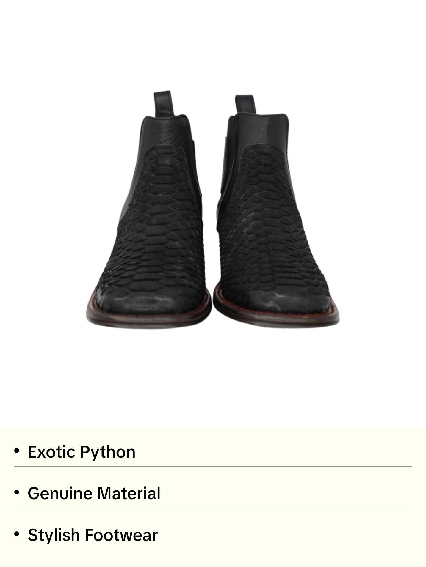 Black Forest Genuine Python Boot