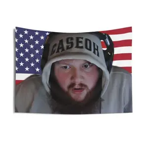 CaseOh American FREE TRACKED shipping Flag Wall Tapestry/Wall art decor/twitch streamer/home bedroom wall decor/Tyler the creator/kai cenat Peach skin suede