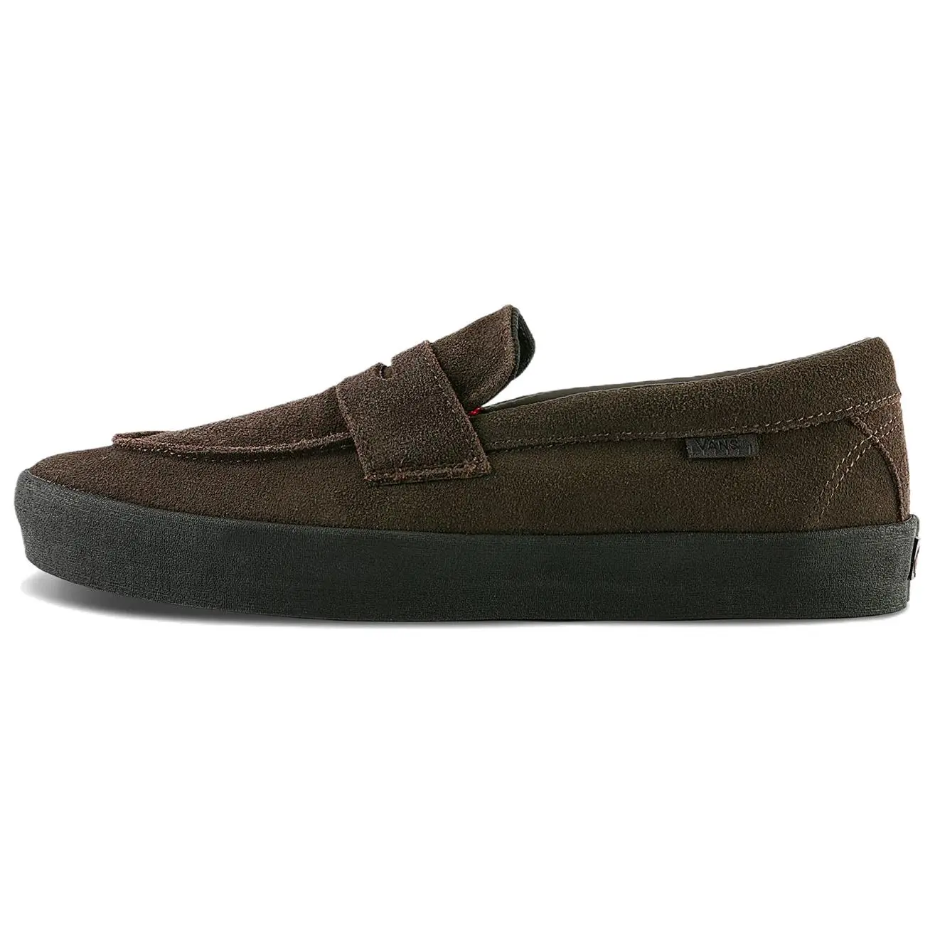 Vans Skate Slip On Loafers, Brown Black Casual Sports Sneakers, Casual Shoes, Suede Loafers, Low Top Loafers, Rubber