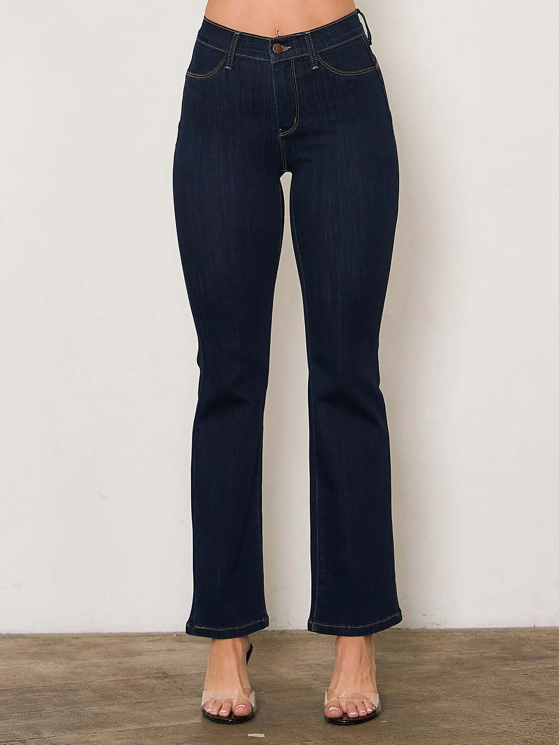 [P6805] Shorter Inseam Bootcut Jeans