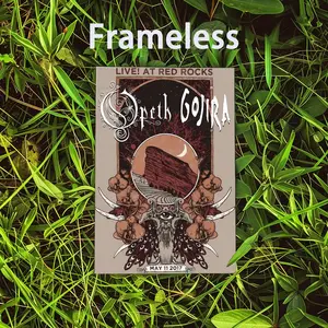 Poster Band Modern art 2D poster, suitable for bedroom living room decor. Vibrant colors, clear G-Gojira images ideal for home office decor Canvas Material