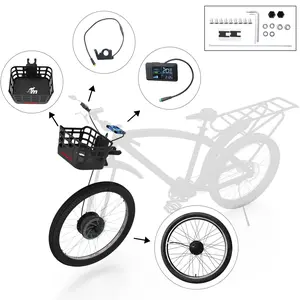 Monorim BPK350 e-bike power kit 380w bike Upgrade to be e-bike with basket for Turn Pedal Bicycle Into E-bike.